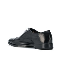 schwarze Leder Oxford Schuhe von Henderson Baracco