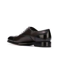 schwarze Leder Oxford Schuhe von Salvatore Ferragamo