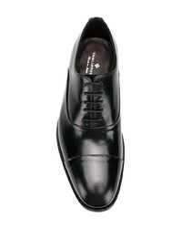 schwarze Leder Oxford Schuhe von Tagliatore