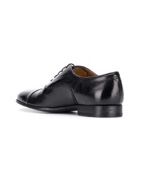 schwarze Leder Oxford Schuhe von Pantanetti