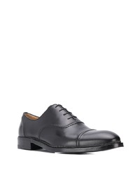 schwarze Leder Oxford Schuhe von a. testoni