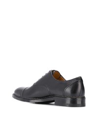 schwarze Leder Oxford Schuhe von a. testoni