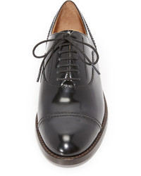 schwarze Leder Oxford Schuhe von Marc Jacobs