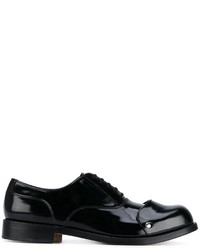 schwarze Leder Oxford Schuhe von Comme des Garcons