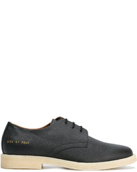 schwarze Leder Oxford Schuhe von Common Projects