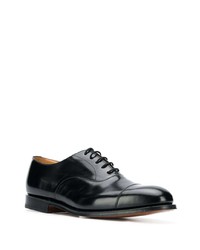 schwarze Leder Oxford Schuhe von Church's