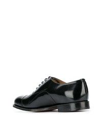 schwarze Leder Oxford Schuhe von Church's