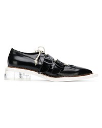 schwarze Leder Oxford Schuhe von Simone Rocha