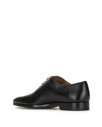 schwarze Leder Oxford Schuhe von Magnanni