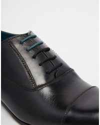 schwarze Leder Oxford Schuhe von Ted Baker