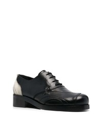 schwarze Leder Oxford Schuhe von Stefan Cooke