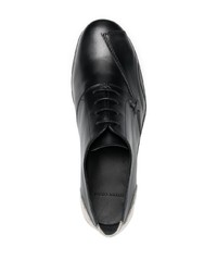 schwarze Leder Oxford Schuhe von Stefan Cooke