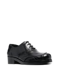 schwarze Leder Oxford Schuhe von Stefan Cooke