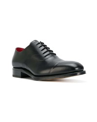 schwarze Leder Oxford Schuhe von Alexander McQueen