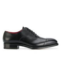 schwarze Leder Oxford Schuhe von Alexander McQueen