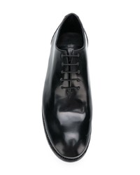 schwarze Leder Oxford Schuhe von Dimissianos & Miller
