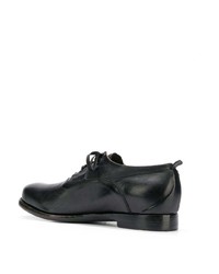 schwarze Leder Oxford Schuhe von Silvano Sassetti