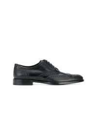 schwarze Leder Oxford Schuhe von Dolce & Gabbana