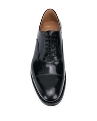 schwarze Leder Oxford Schuhe von Church's