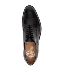 schwarze Leder Oxford Schuhe von Church's