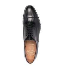 schwarze Leder Oxford Schuhe von Church's