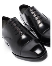 schwarze Leder Oxford Schuhe von Tom Ford
