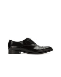 schwarze Leder Oxford Schuhe von Emporio Armani