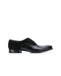schwarze Leder Oxford Schuhe von Fabi