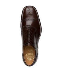 schwarze Leder Oxford Schuhe von Church's