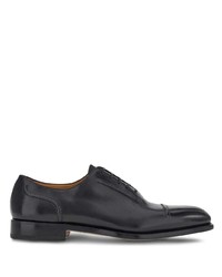 schwarze Leder Oxford Schuhe von Ferragamo