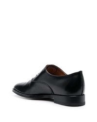 schwarze Leder Oxford Schuhe von Tod's