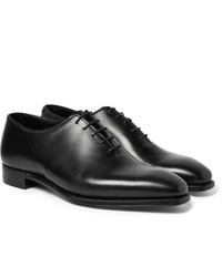 schwarze Leder Oxford Schuhe von George Cleverley