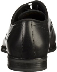 schwarze Leder Oxford Schuhe von Geox