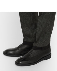 schwarze Leder Oxford Schuhe von Maison Margiela