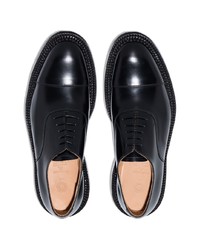 schwarze Leder Oxford Schuhe von Grenson