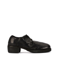 schwarze Leder Oxford Schuhe von Guidi