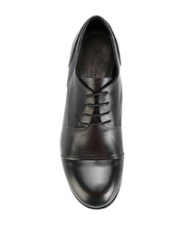 schwarze Leder Oxford Schuhe von Ink