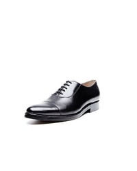schwarze Leder Oxford Schuhe von Heinrich Dinkelacker