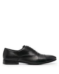 schwarze Leder Oxford Schuhe von Henderson Baracco