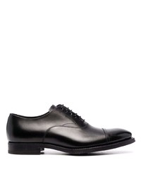 schwarze Leder Oxford Schuhe von Henderson Baracco
