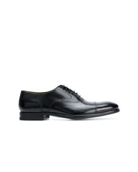 schwarze Leder Oxford Schuhe von Henderson Baracco