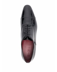 schwarze Leder Oxford Schuhe von Corneliani