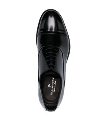 schwarze Leder Oxford Schuhe von Tagliatore