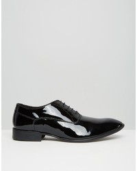 schwarze Leder Oxford Schuhe von Base London