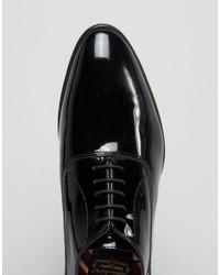 schwarze Leder Oxford Schuhe von Base London