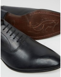 schwarze Leder Oxford Schuhe von Base London