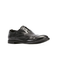 schwarze Leder Oxford Schuhe von Officine Creative