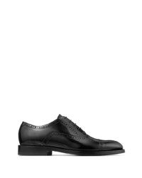 schwarze Leder Oxford Schuhe von Jimmy Choo