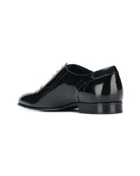 schwarze Leder Oxford Schuhe von Jimmy Choo