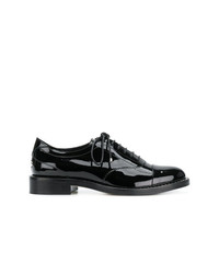 schwarze Leder Oxford Schuhe von Jimmy Choo